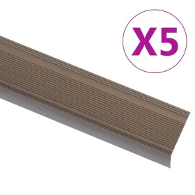 Perfiles de peldaños forma de L 5 uds aluminio marrón 100 cm by , Stairs - Ref: Foro24-146763, Price: 20,03 €, Discount: %