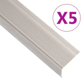 Perfiles de peldaños forma de L 5 uds aluminio champán 100 cm by , Stairs - Ref: Foro24-146775, Price: 22,08 €, Discount: %