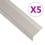 Perfiles de peldaños forma de L 5 uds aluminio champán 100 cm by , Stairs - Ref: Foro24-146775, Price: 22,08 €, Discount: %