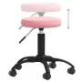 Silla de oficina giratoria de terciopelo rosa de , Sillas de oficina - Ref: Foro24-333179, Precio: 55,47 €, Descuento: %