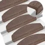 Alfombrilla escalera 20 uds marrón café 65x24x4 cm de , Alfombrillas para escalones - Ref: Foro24-3365793, Precio: 80,84 €, D...