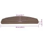 Alfombrilla escalera 20 uds marrón café 65x24x4 cm de , Alfombrillas para escalones - Ref: Foro24-3365793, Precio: 80,84 €, D...