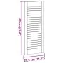 Puerta de armario de lamas 2 uds blanco 69x29,5 cm von , Schranktüren - Ref: Foro24-4015904, Preis: 46,51 €, Rabatt: %