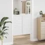 Puertas batientes diseño de lamas 2 par blanco 100x100 cm von , Türen für zu Hause - Ref: Foro24-4107147, Preis: 152,07 €, Ra...