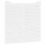 Puertas batientes diseño de lamas 2 par blanco 100x100 cm von , Türen für zu Hause - Ref: Foro24-4107147, Preis: 152,07 €, Ra...