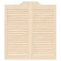 Puertas batientes diseño de lamas 1 par 90x80cm madera pino von , Türen für zu Hause - Ref: Foro24-4107126, Preis: 60,39 €, R...