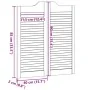 Puertas batientes diseño de lamas 1 par 90x80cm madera pino von , Türen für zu Hause - Ref: Foro24-4107126, Preis: 60,39 €, R...