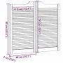 Puertas batientes diseño de lamas 2 par blanco 90x80 cm de , Puertas para el hogar - Ref: Foro24-4107139, Precio: 112,25 €, D...