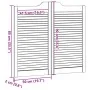 Puertas batientes diseño de lamas 1 par 90x100cm madera pino von , Türen für zu Hause - Ref: Foro24-4107132, Preis: 66,67 €, ...