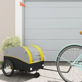 Remolque para bicicleta hierro negro y amarillo 30 kg de , Remolques para bicicletas - Ref: Foro24-94141, Precio: 98,72 €, De...