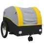 Remolque para bicicleta hierro negro y amarillo 30 kg by , Bicycle trailers - Ref: Foro24-94141, Price: 98,72 €, Discount: %