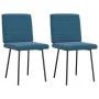 Sillas de comedor 2 unidades terciopelo azul de , Sillas de comedor - Ref: Foro24-4101166, Precio: 85,17 €, Descuento: %