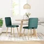 Sillas de comedor 2 unidades tela verde oscuro de , Sillas de comedor - Ref: Foro24-4101179, Precio: 103,21 €, Descuento: %
