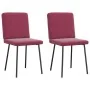 Sillas de comedor 2 unidades terciopelo rojo tinto von , Essstühle - Ref: Foro24-4101191, Preis: 86,18 €, Rabatt: %