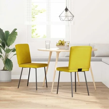 Sillas de comedor 2 unidades terciopelo amarillo by , dining chairs - Ref: Foro24-4101193, Price: 86,18 €, Discount: %