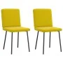 Sillas de comedor 2 unidades terciopelo amarillo by , dining chairs - Ref: Foro24-4101193, Price: 86,18 €, Discount: %