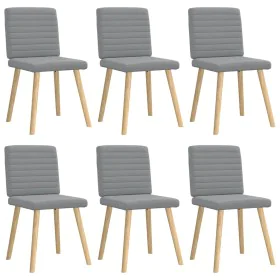 Sillas de comedor 6 unidades de tela gris claro by , dining chairs - Ref: Foro24-3315544, Price: 296,03 €, Discount: %