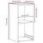 Caja para almacenaje LP 71x34x36cm madera de ingeniería de , Almacenamiento para CD y DVD - Ref: Foro24-862401, Precio: 52,03...