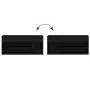 Banco zapatero roble negro 102x30,5x45 cm madera de ingeniería von , Schuhregale und Schuhorganisatoren - Ref: Foro24-859137,...