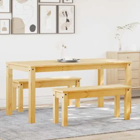 Juego de comedor Panama 3 pzas madera maciza de pino by , Furniture sets for kitchens and dining rooms - Ref: Foro24-3345173,...