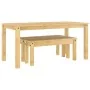 Juego de comedor Panama 3 pzas madera maciza de pino de , muebles para cocinas y comedores - Ref: Foro24-3345173, Precio: 343...