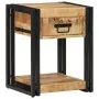 Mesita de noche madera maciza de mango 40x35x50 cm by , Nightstands - Ref: Foro24-4016688, Price: 90,44 €, Discount: %