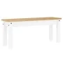Juego de comedor Panama 3 pzas madera maciza de pino blanco by , Furniture sets for kitchens and dining rooms - Ref: Foro24-3...