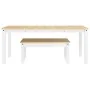 Juego de comedor Panama 3 pzas madera maciza de pino blanco by , Furniture sets for kitchens and dining rooms - Ref: Foro24-3...
