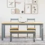 Juego de comedor Panama 4 pzas madera maciza de pino gris by , Furniture sets for kitchens and dining rooms - Ref: Foro24-334...