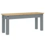 Juego de comedor Panama 4 pzas madera maciza de pino gris by , Furniture sets for kitchens and dining rooms - Ref: Foro24-334...