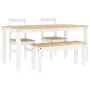 Juego de comedor Panama 4 pzas madera maciza de pino blanco de , muebles para cocinas y comedores - Ref: Foro24-3345178, Prec...