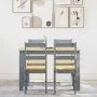 Juego de comedor Panama 5 pzas madera maciza de pino gris by , Furniture sets for kitchens and dining rooms - Ref: Foro24-334...