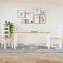 Juego de comedor Panama 3 pzas madera maciza de pino blanco by , Furniture sets for kitchens and dining rooms - Ref: Foro24-3...