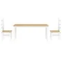 Juego de comedor Panama 3 pzas madera maciza de pino blanco by , Furniture sets for kitchens and dining rooms - Ref: Foro24-3...
