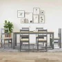 Juego de comedor Panama 7 pzas madera maciza de pino gris by , Furniture sets for kitchens and dining rooms - Ref: Foro24-334...