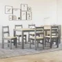 Juego de comedor Panama 7 pzas madera maciza de pino gris by , Furniture sets for kitchens and dining rooms - Ref: Foro24-334...