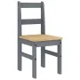 Juego de comedor Panama 7 pzas madera maciza de pino gris by , Furniture sets for kitchens and dining rooms - Ref: Foro24-334...
