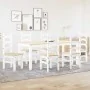 Juego de comedor Panama 7 pzas madera maciza de pino blanco by , Furniture sets for kitchens and dining rooms - Ref: Foro24-3...