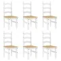 Juego de comedor Panama 7 pzas madera maciza de pino blanco by , Furniture sets for kitchens and dining rooms - Ref: Foro24-3...