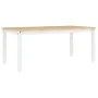 Juego de comedor Panama 7 pzas madera maciza de pino blanco by , Furniture sets for kitchens and dining rooms - Ref: Foro24-3...