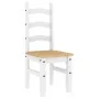 Juego de comedor Panama 7 pzas madera maciza de pino blanco by , Furniture sets for kitchens and dining rooms - Ref: Foro24-3...