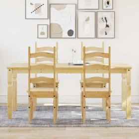 Juego de comedor Panama 5 pzas madera maciza de pino von , Möbelsets für Küchen und Esszimmer - Ref: Foro24-3345209, Preis: 4...