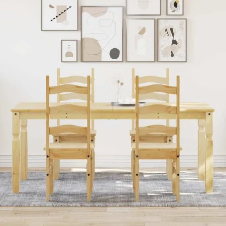 Juego de comedor Panama 5 pzas madera maciza de pino by , Furniture sets for kitchens and dining rooms - Ref: Foro24-3345209,...