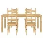 Juego de comedor Panama 5 pzas madera maciza de pino by , Furniture sets for kitchens and dining rooms - Ref: Foro24-3345209,...
