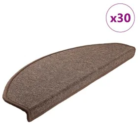 Alfombrilla escalera 30 uds marrón café 65x24x4 cm de , Alfombrillas para escalones - Ref: Foro24-3365753, Precio: 128,03 €, ...
