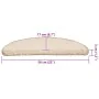 Alfombrilla escalera 30 uds color crema 56x17x3 cm de , Alfombrillas para escalones - Ref: Foro24-3365803, Precio: 154,30 €, ...