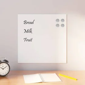 Pizarra magnética de pared vidrio templado blanco 40x40 cm by , White boards - Ref: Foro24-4008627, Price: 22,28 €, Discount: %