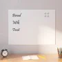 Pizarra magnética de pared vidrio templado blanco 80x60 cm by , White boards - Ref: Foro24-4008638, Price: 46,37 €, Discount: %