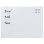 Pizarra magnética de pared vidrio templado blanco 80x60 cm by , White boards - Ref: Foro24-4008638, Price: 46,37 €, Discount: %