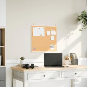 Tablero de corcho con marco de madera de pino macizo 60x55 cm by , Notice boards - Ref: Foro24-4017419, Price: 16,89 €, Disco...